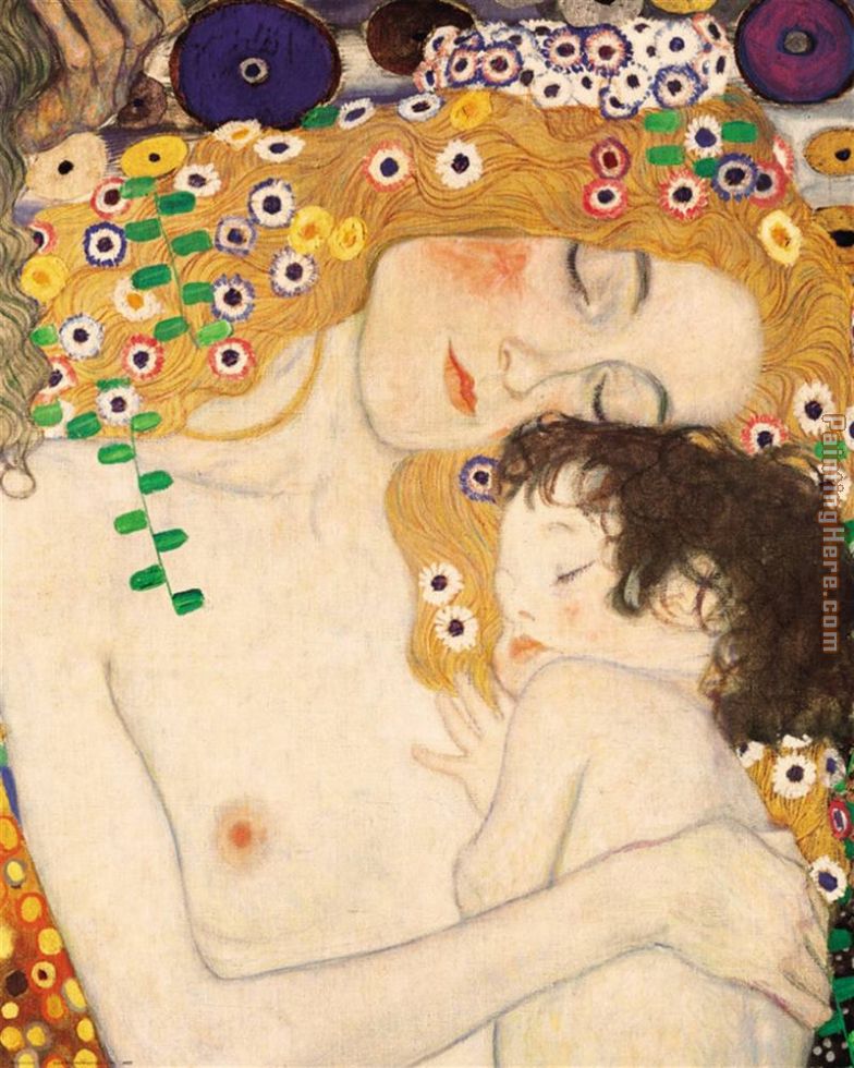 Gustav Klimt Mother and Child detail from The Three Ages of Woman